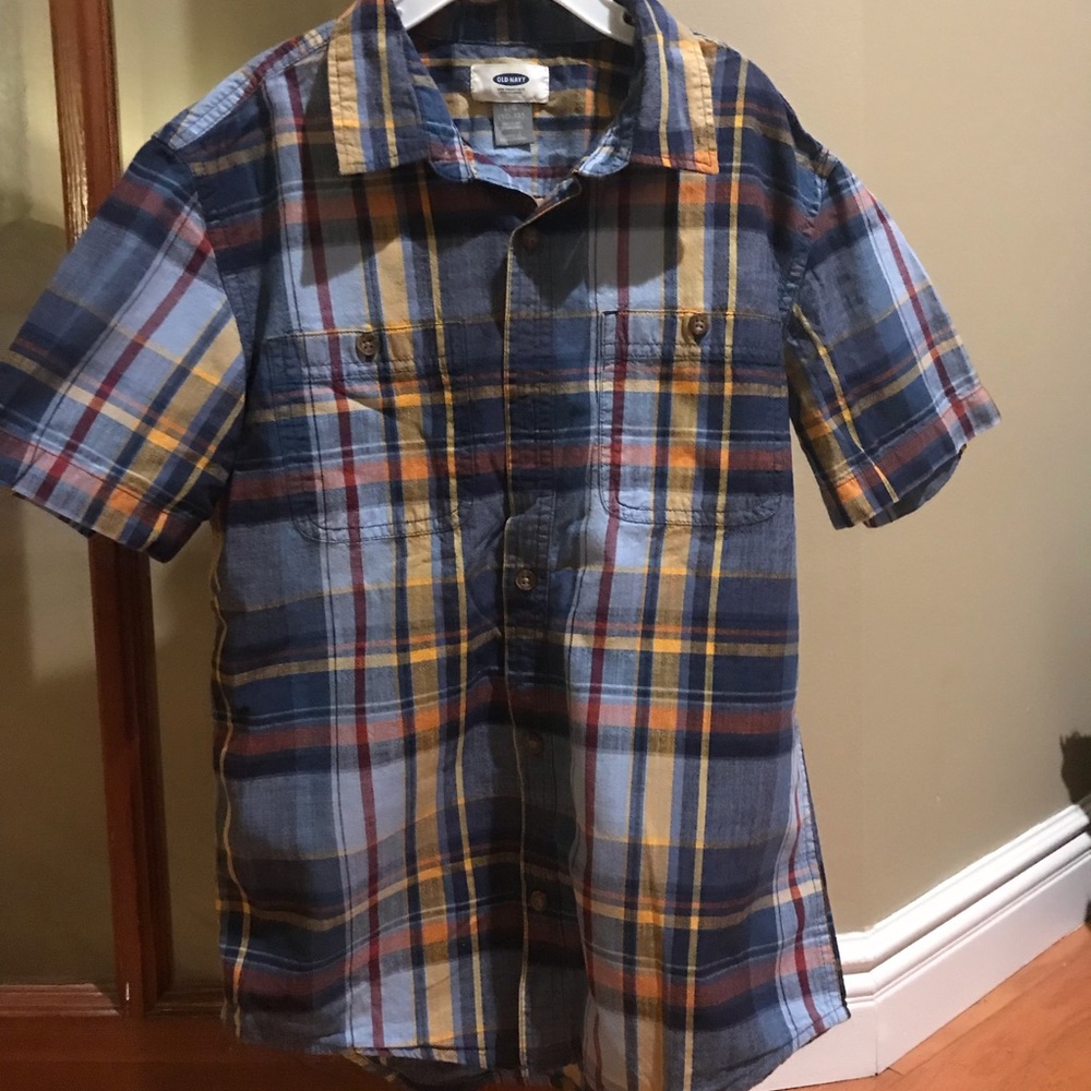 Old Navy Boys Short Sleeve Button Down